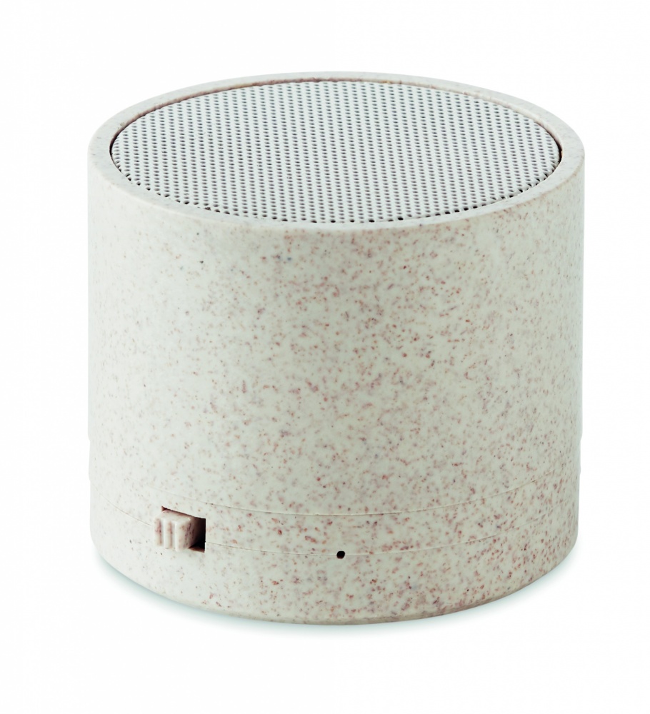 Logotrade promotional product picture of: 3W speaker in wheat straw/ABS