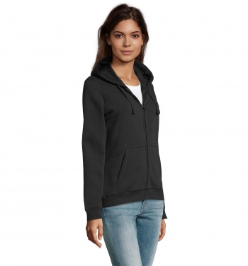 Logotrade advertising products photo of: SPIKE WOMEN ZIP HOOD SWEAT