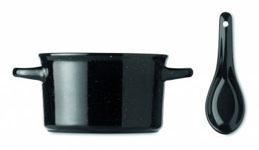 Logo trade business gift photo of: Ceramic vintage bowl 550 ml