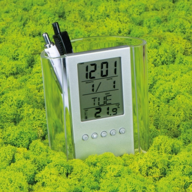 Logo trade corporate gift photo of: Acrylic desk pen holder MADRID