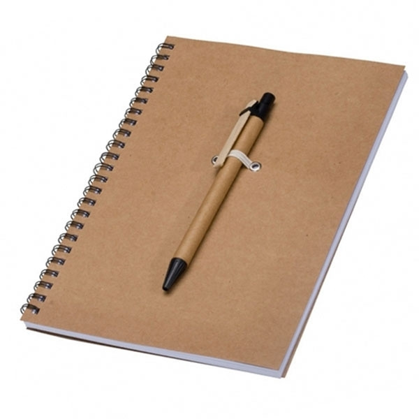 Logo trade promotional merchandise photo of: A5 ECO Notepad KENTWOOD