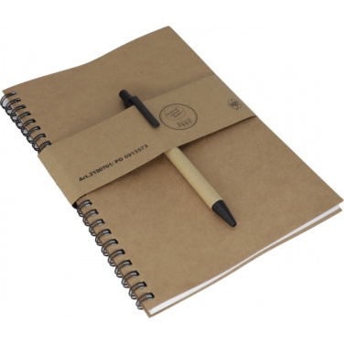 Logo trade promotional gifts image of: A5 ECO Notepad KENTWOOD