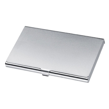 Logotrade promotional merchandise image of: Metal business card holder CORNWALL