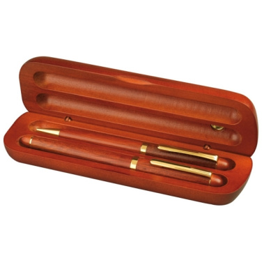 Logo trade advertising product photo of: Rosewood writing set OXFORD