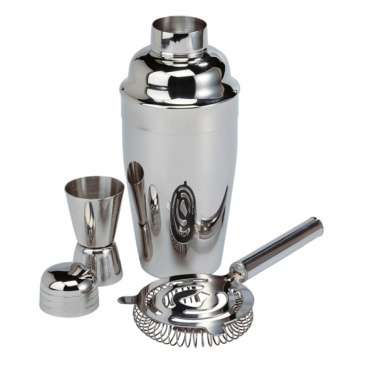 Logotrade advertising product image of: Metal cocktail set, 3-piece MESSINA