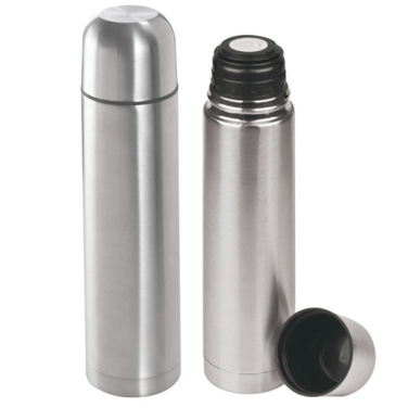 Logo trade promotional giveaway photo of: Stainless steel isolating flask VIRGINIA BEACH 100 ml