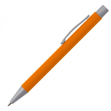 Logo trade promotional items picture of: Metal ballpen soft touch ABU DHABI