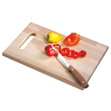 Logo trade promotional giveaways picture of: Wooden board with knife LIZZANO