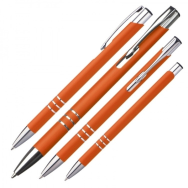Logo trade promotional merchandise photo of: Metal ballpen NEW JERSEY