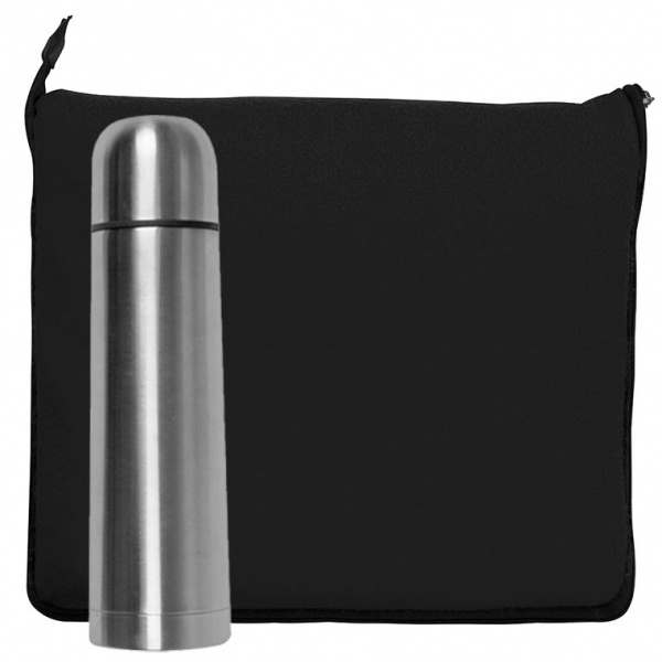 Logotrade promotional item picture of: Set fleece blanket and thermal flask LIVERPOOL