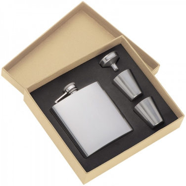 Logotrade promotional item image of: Hip flask with 2 shot glasses SANDVIKEN 170 ml