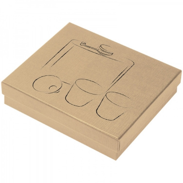 Logo trade advertising products picture of: Hip flask with 2 shot glasses SANDVIKEN 170 ml