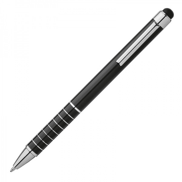 Logo trade promotional merchandise photo of: Metal ballpen with touch pen LUEBO