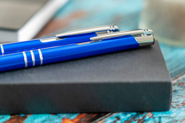 Logotrade promotional giveaway picture of: Metal writing set CLAREMONT