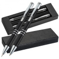 Metal writing set CLAREMONT, black