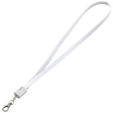 Logotrade advertising product image of: Lanyard with usb cable LE PORT