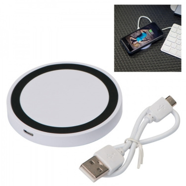 Logo trade promotional gifts image of: Induction charger KARTHAGO
