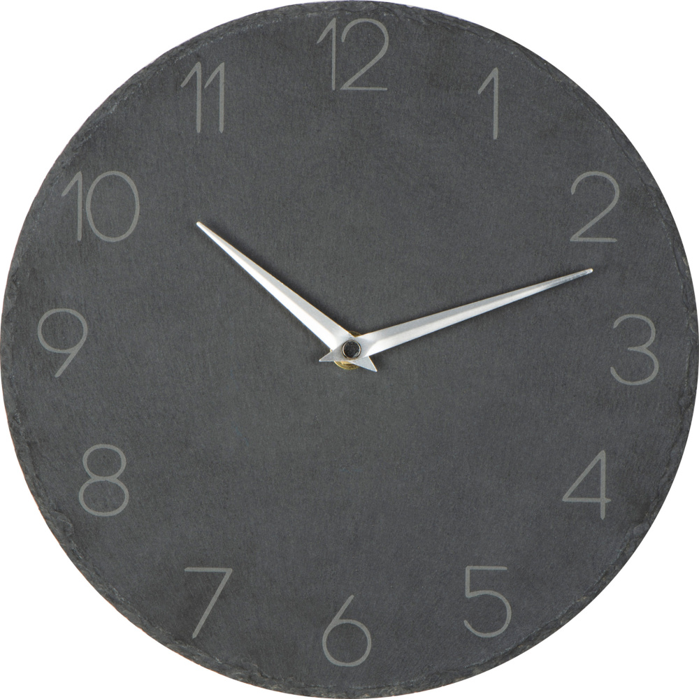 Logotrade promotional item image of: Slate wall clock GRAZ