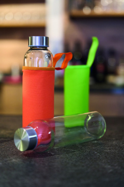 Logo trade promotional giveaways image of: Glass bottle KLAGENFURT 500 ml