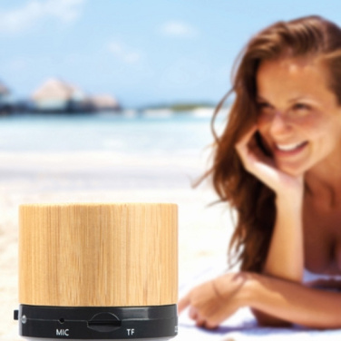 Logo trade promotional gifts picture of: Bamboo bluetooth speaker FLEEDWOOD
