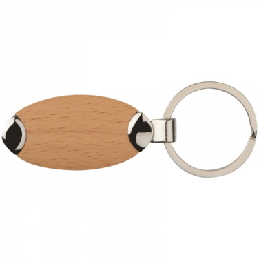 Logo trade business gift photo of: Wooden keyring BALTRUM