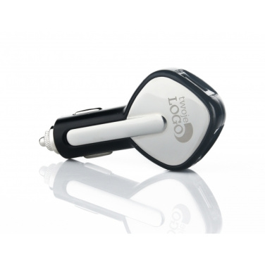 Logo trade promotional giveaways picture of: Dual USB Car Charger