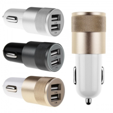 Logo trade corporate gift photo of: Metal car charger