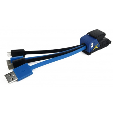 Logo trade promotional giveaways image of: Personalized charging cable 3in1