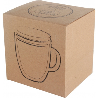 Logotrade promotional giveaway picture of: Double-walled glass cup GERTHE 350 ml