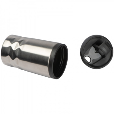 Logotrade corporate gift image of: Stainless steel mug with lid ROMA 250 ml