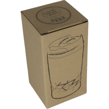 Logo trade advertising products picture of: Stainless steel mug with lid ROMA 250 ml