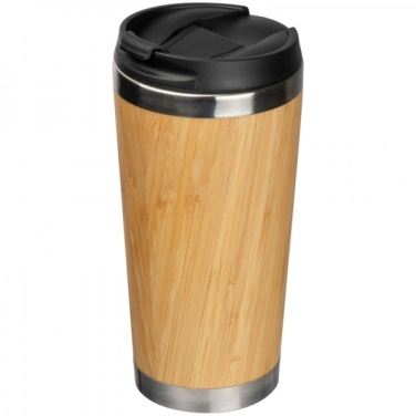 Logo trade advertising products picture of: Stainless steel mug BAMBOOGARDEN 400 ml