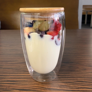 Logo trade promotional giveaways image of: Double-walled glass ZAKOPANE 500 ml