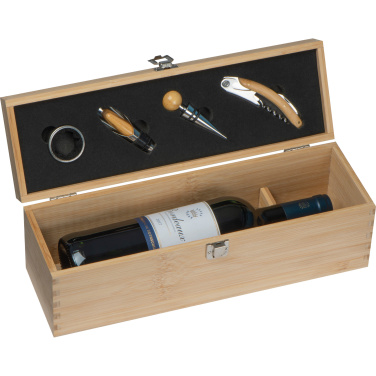 Logotrade promotional items photo of: Wooden wine box SAINT-ETIENNE