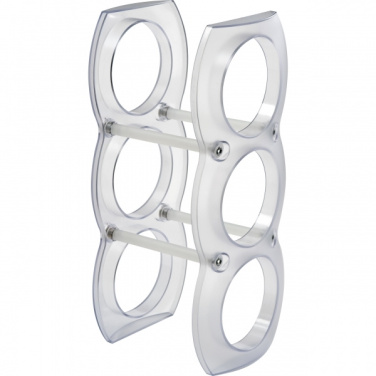 Logo trade promotional products image of: Plastic wine rack MONTEGO BAY