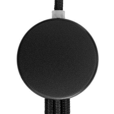 Logo trade business gifts image of: 3in1 long cable with elighted logo for engraving, W201TG