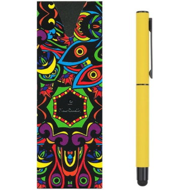 Logotrade promotional merchandise image of: Roller touch pen, soft touch CELEBRATION Pierre Cardin