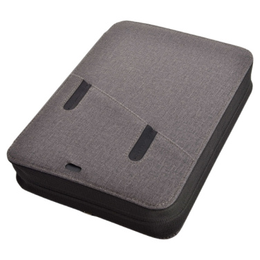 Logo trade promotional items image of: Folder A5 & power bank 4000 mAh SORBONNE Pierre Cardin