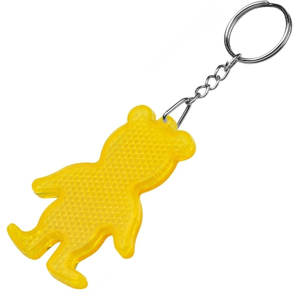 Logotrade promotional giveaway picture of: Reflective keyring BEAR