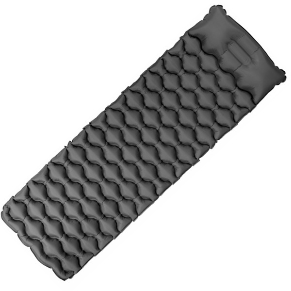 Logo trade promotional merchandise picture of: Inflatable mat SAJAMA Schwarzwolf