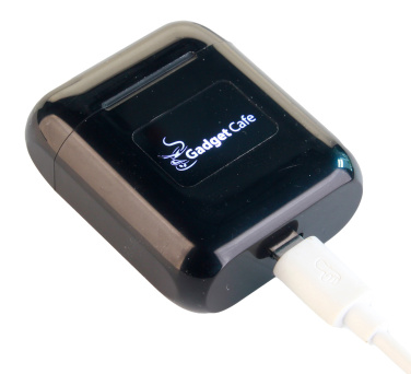 Logo trade promotional gift photo of: Wireless earbuds with light up logo