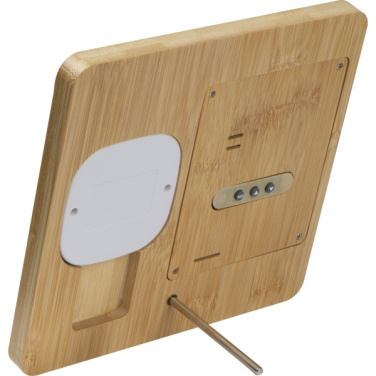Logo trade promotional items image of: Bamboo weather station GRANADA