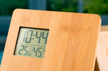 Logo trade corporate gifts picture of: Bamboo weather station GRANADA