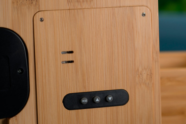 Logotrade promotional merchandise image of: Bamboo weather station GRANADA