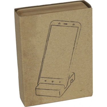 Logo trade promotional product photo of: Bamboo smartphone holder SAN SEBASTIAN