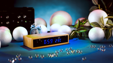 Logotrade promotional giveaway image of: Desk clock TRONDHEIM