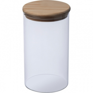 Logo trade promotional giveaways picture of: Borosilicate container ONTARIO 1000 ml