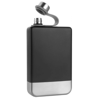 Logo trade promotional gift photo of: Hip flask set TAHAT Schwarzwolf