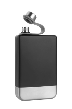 Logo trade corporate gifts image of: Hip flask HALTI Schwarzwolf