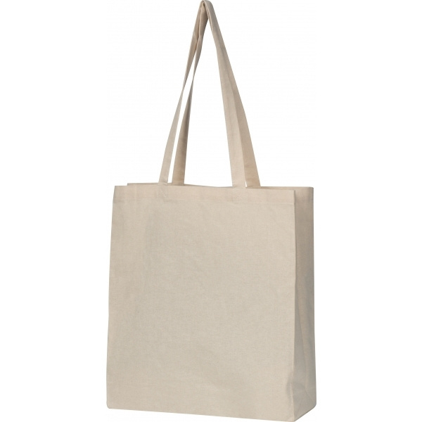 Logotrade promotional product picture of: Organic cotton bag with bottom fold INNSBRUCK